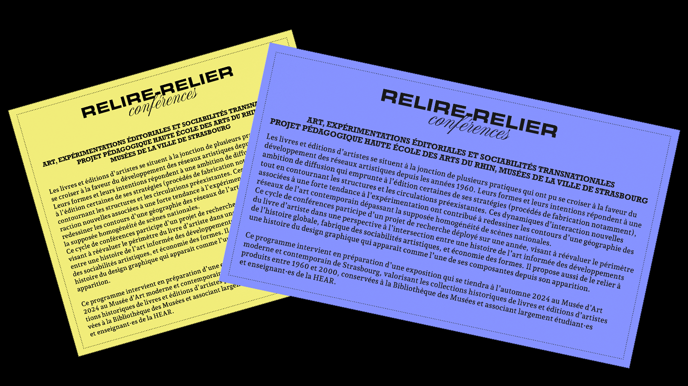 Projet Relire Relier 3